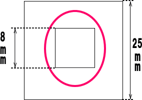 使用できる印鑑サイズの図